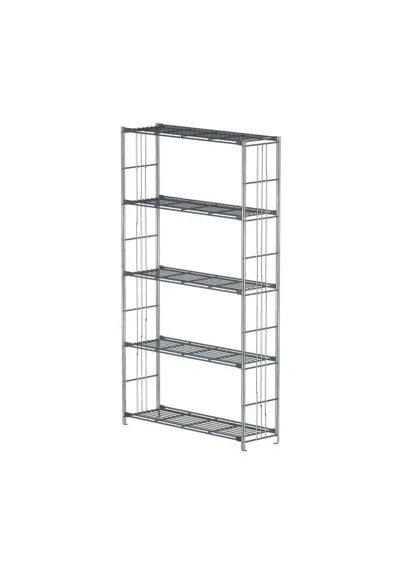 Regalbeispiel BIII 380 Regalset mit 5 Gitterböden, 38 cm tief