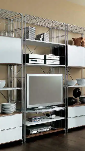 Regalwand 190x 38 cm (Höhe x Tiefe) mit extra-tiefem Gitterboden. Als freistehendes Regal, oder direkt an die Wand montiert! Erweiterbares Auslauf-Modell!