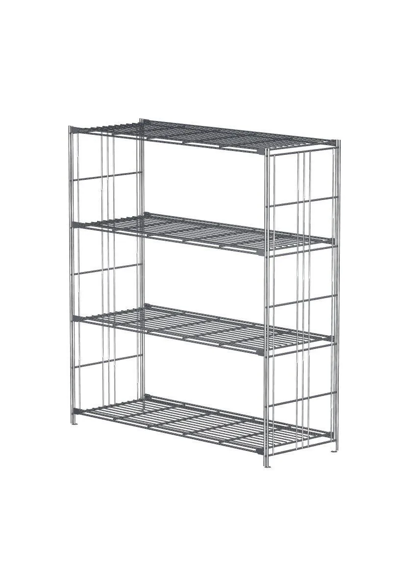 BIII 380 Regalset mit 4 Gitterböden, 38 cm tief