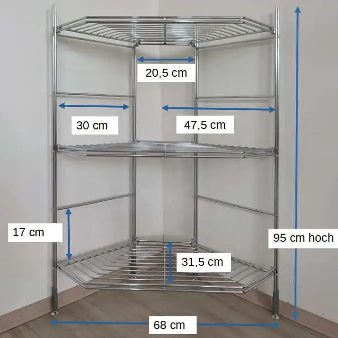 Mit dem #Eckregeal wird der Platz optimal ausgenutzt! Das Metall-Regal passt zu jedem Möbel-Stil.