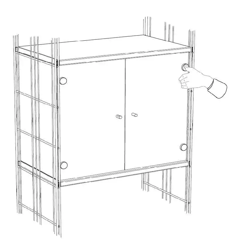 Türenpaar in schwarzem Sicherheitsglas oder in #satiniertem Milchglas zum Einbauen in den Metallkorpus