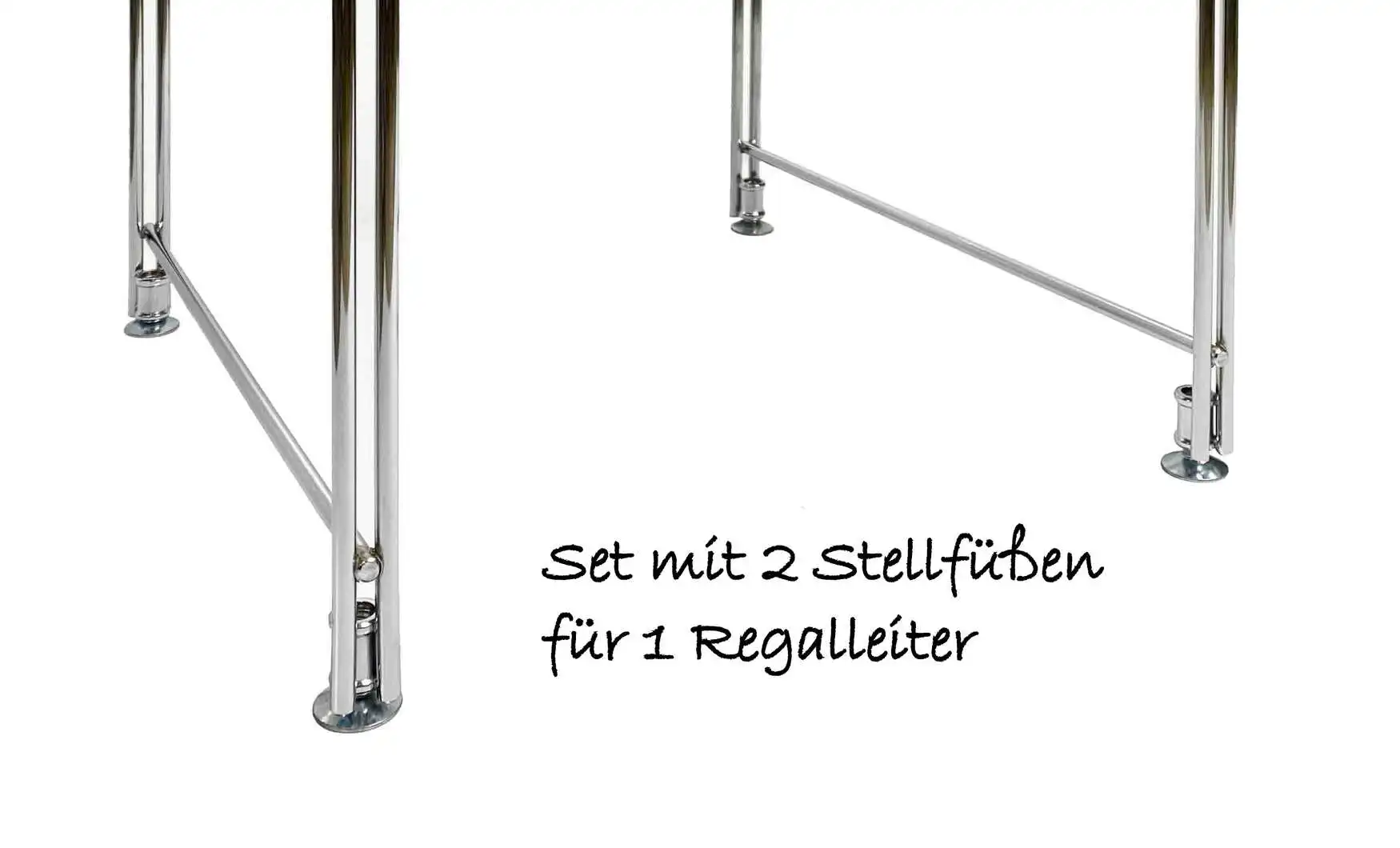 Set mit 2 Regalfüßen für Regale aus der Serie BIII, Garbo, Micro oder Economic