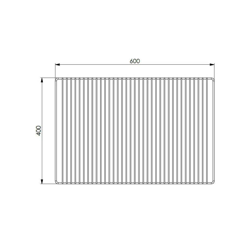Grillrost Edelstahl ca. 60x40 cm