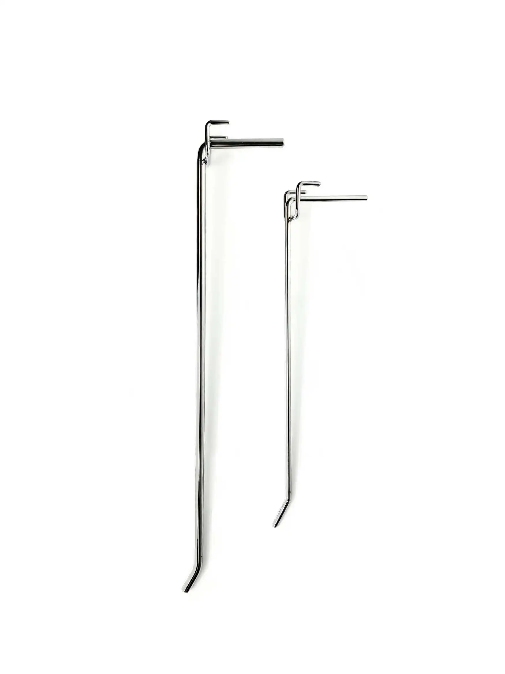 Accessoires-Halter für hängende Waren-Präsentationen 360 mm oder 260 mm Metall verchromt