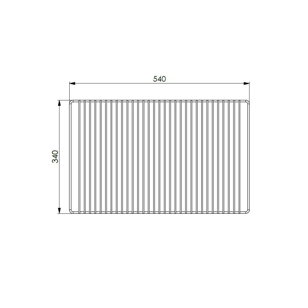 Grillrost Edelstahl ca. 54x34 cm
