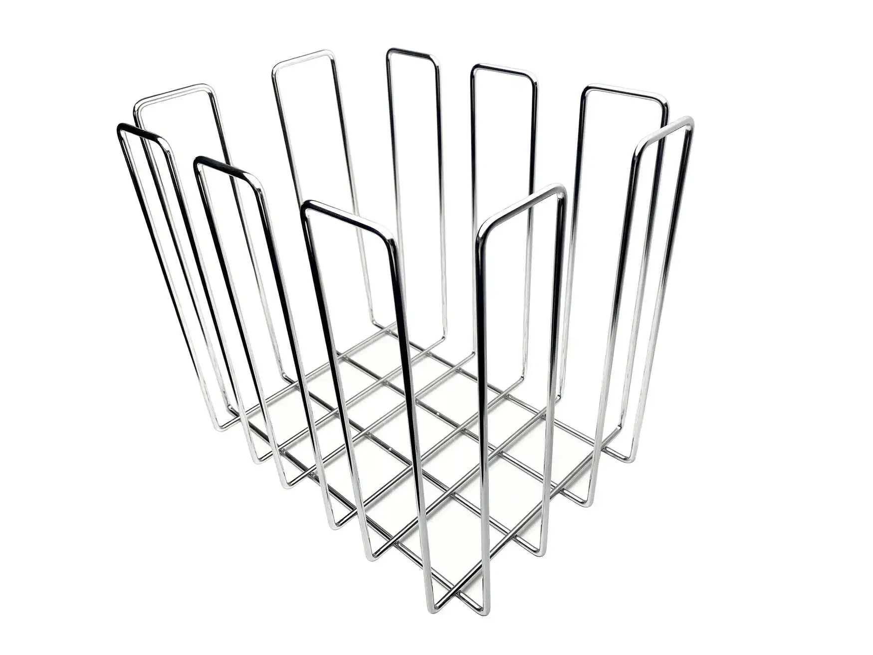 Art. 3144 Zeitungssammler Metall Chrom