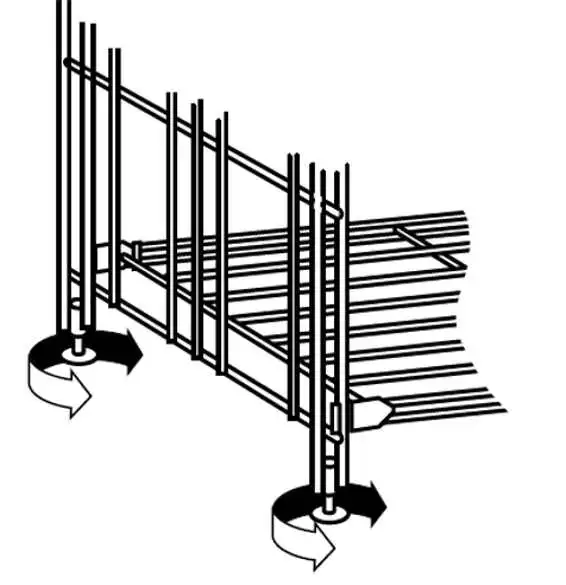 Bodenunebenheiten lassen sich durch verstellbare Füße leicht ausgleichen.