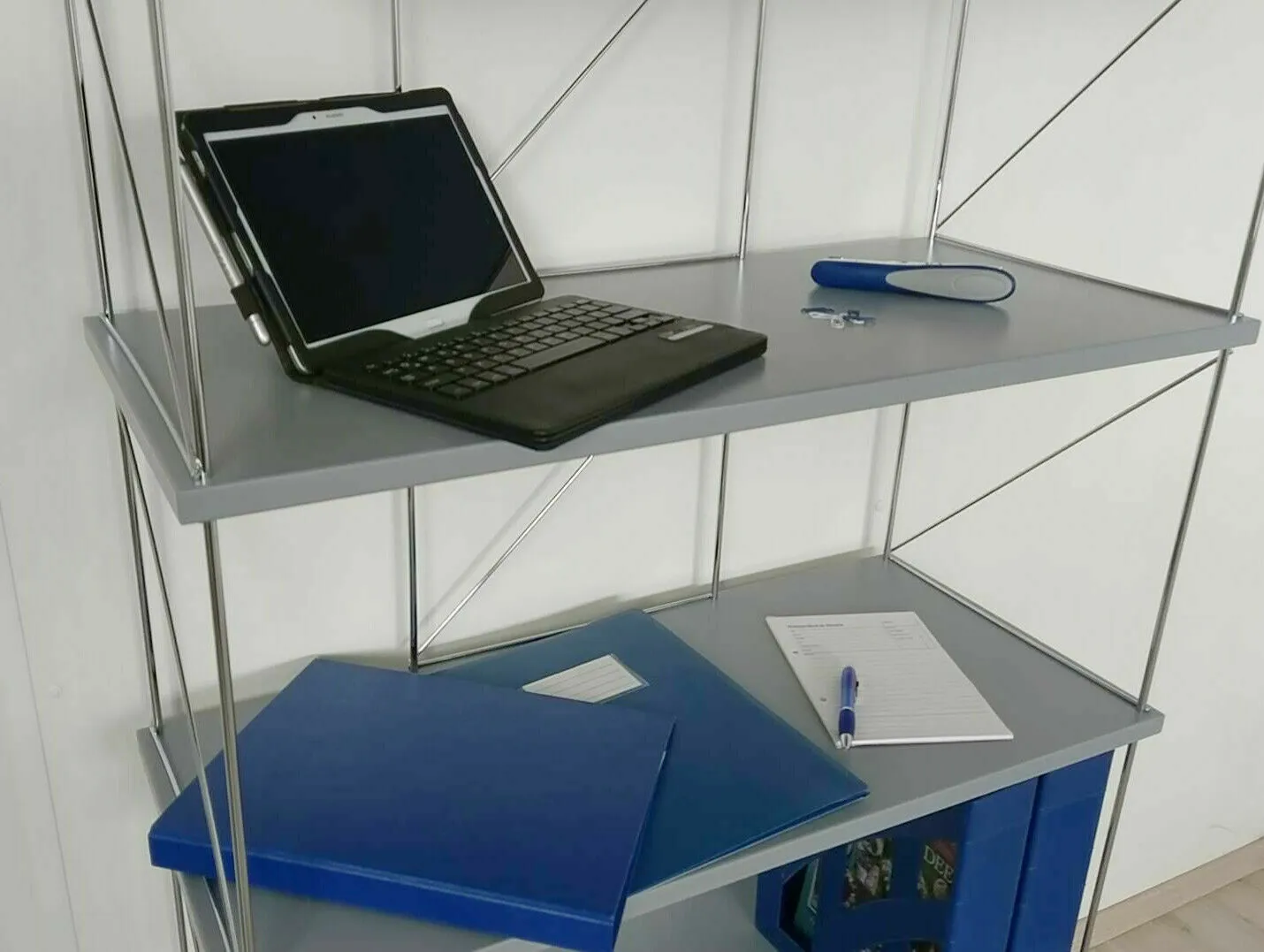 Regal grau SE, 28613 176 x 79 x 34 cm (HxBxT)