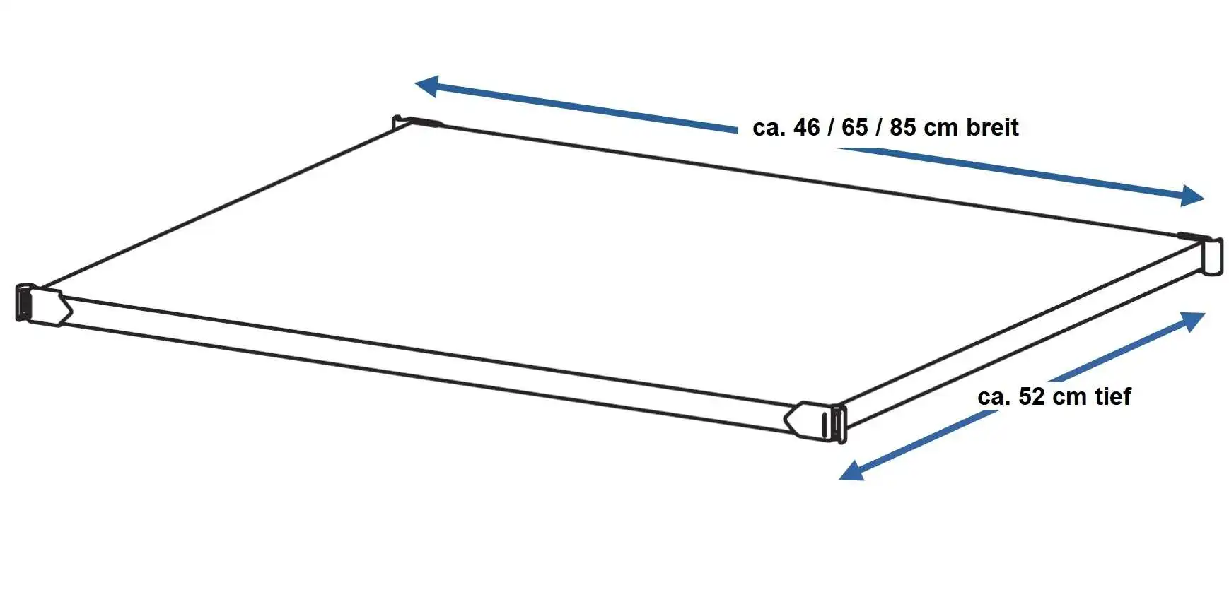 Der 52 cm breiten Garbo Holzboden im edlen Wenge-Farbton eignet sich besonders für #begehbare Kleiderschränke