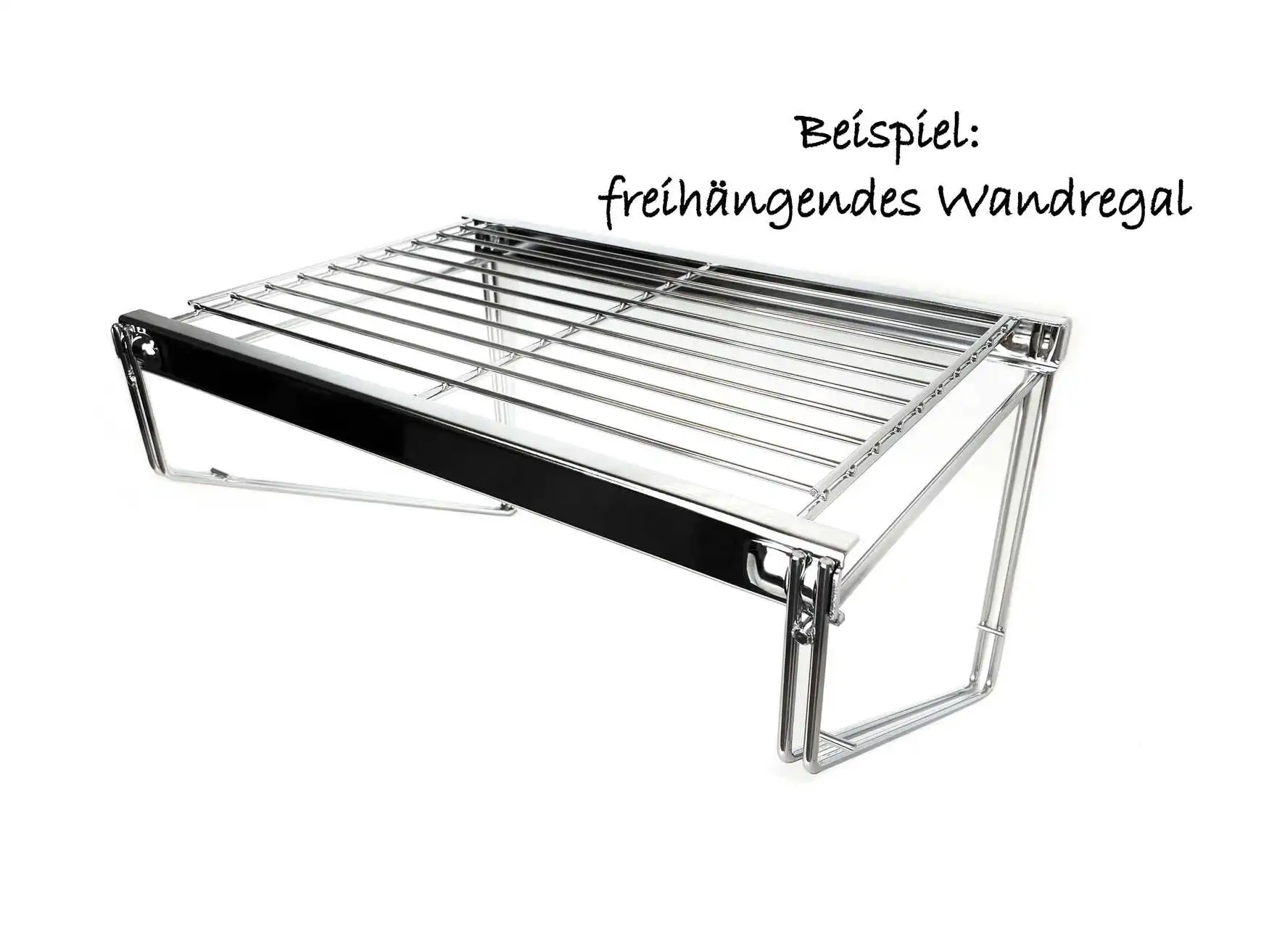 Beispiel freihängendes Wandregal mit Wandkonsole K127 305x276 mm