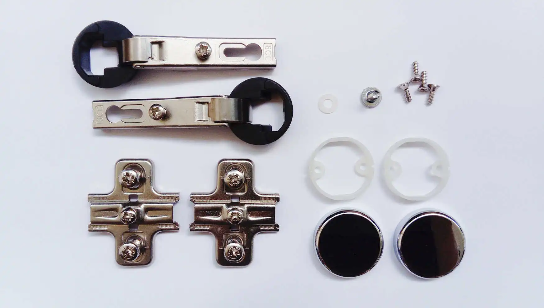 Befestigungsmaterialien für 1 Glastür aus der B III Serie Scharnierset für Glastüre BIII 380