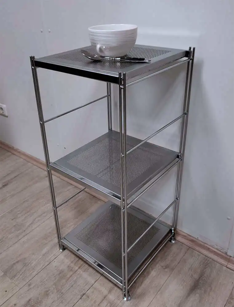 Die Regalleitern können Holz-, Metall- oder Lochblechböden kombiniert werden. Kompatibel mit #ECOForm und #ECOPRO