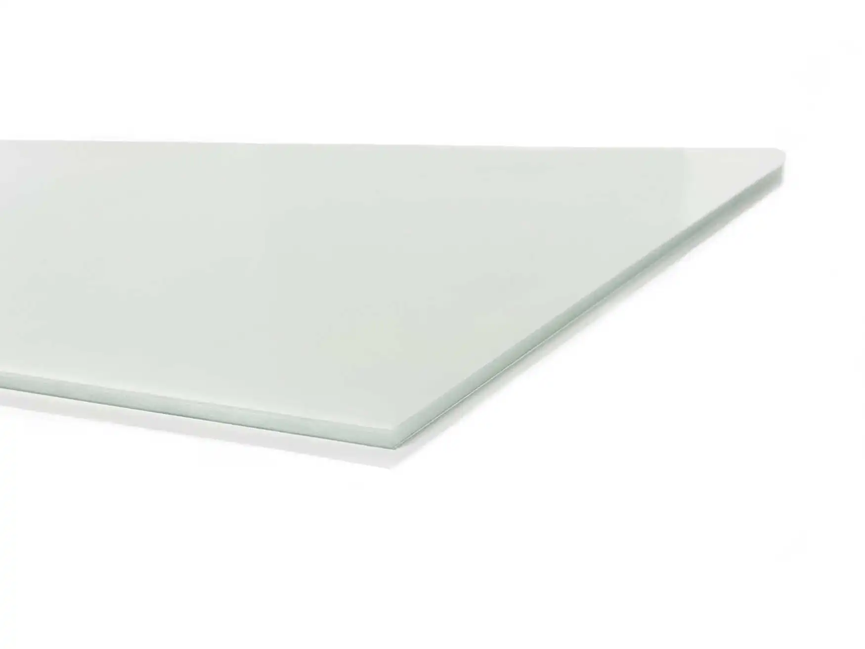 Satinierte Milchglasplatte aus Sicherheitsglas, 4 mm zur Auflage auf den Gitterboden 50 x 20 cm aus der Produktline STEKO mit geschliffenen Kanten