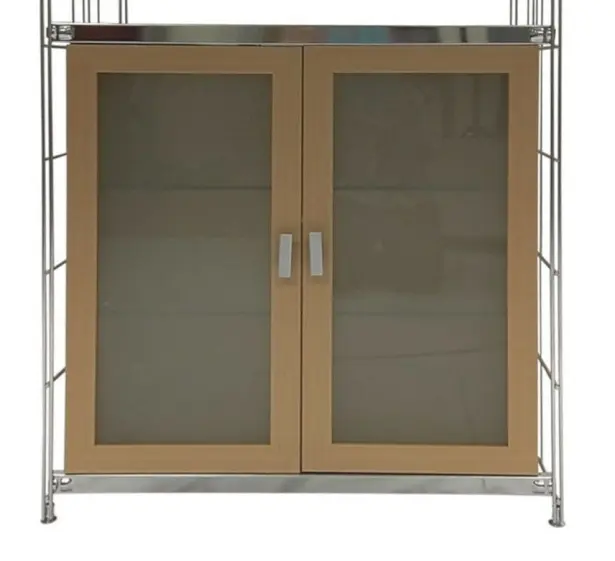 BelEtage Korpus Buche Dekor mit 2 Milchglastüren 71x38x71 cm kompatibel zur ETAGAIR-Serie! Art. Nr. 5462432