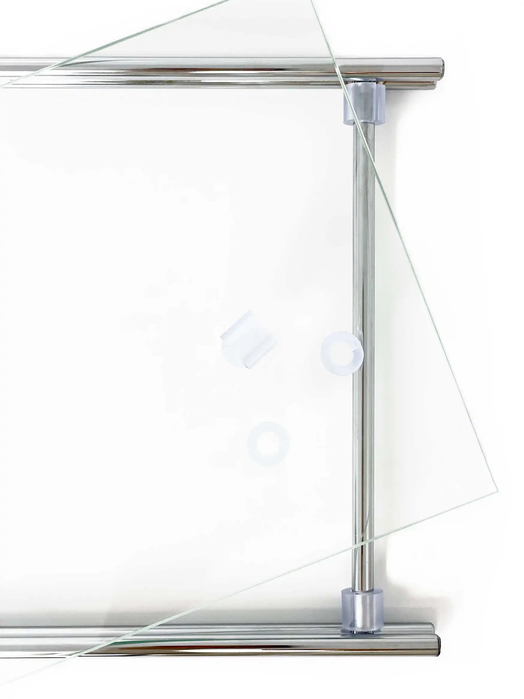 Glasauflage mit Metallrahmen 63 cm breit, 19 cm tief  aus der Serie MICRO