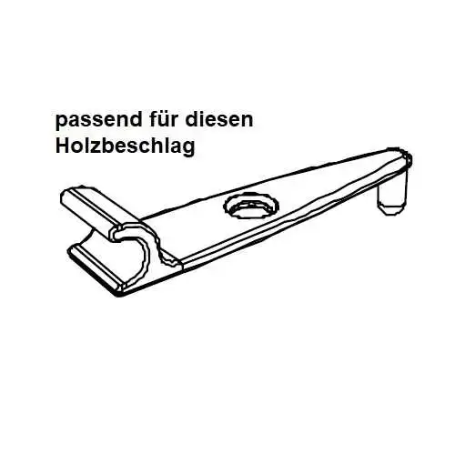 passend für Beschlag Art. Nr. 80-0000044 für Holzkorpus