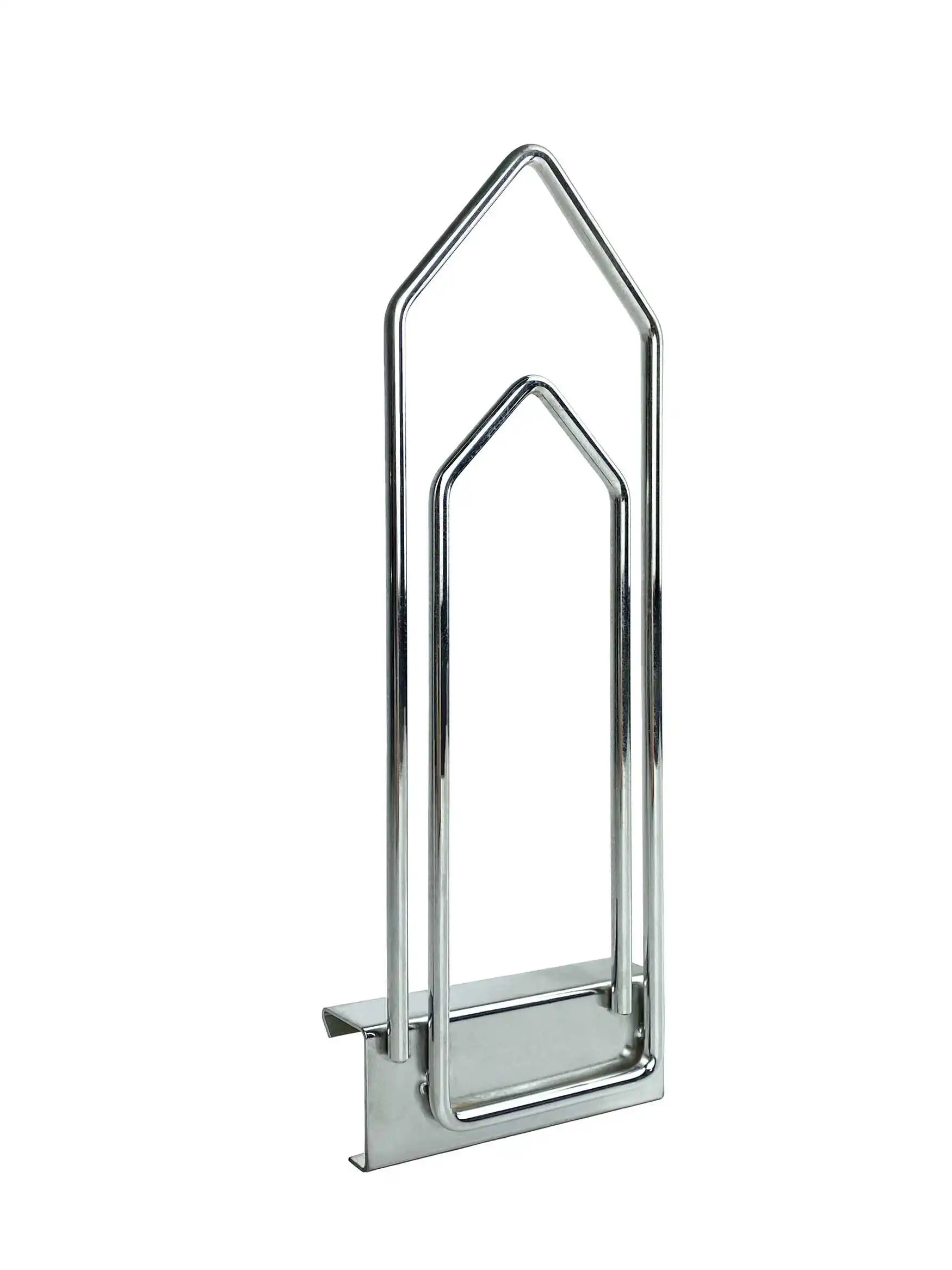 Der Prospekthalter wird einfach an die Profilleiste des ETAGAIR-Gitter-Bodens geklickt. Ohne Werkzeuge montierbar.