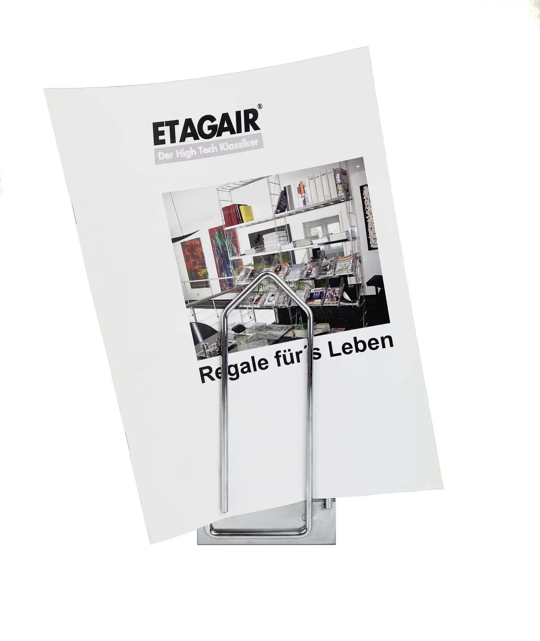 #ETAGAIR Klemmhalter für Blätter und Prospekte zur Montage an ETAGAIR-Gitterböden