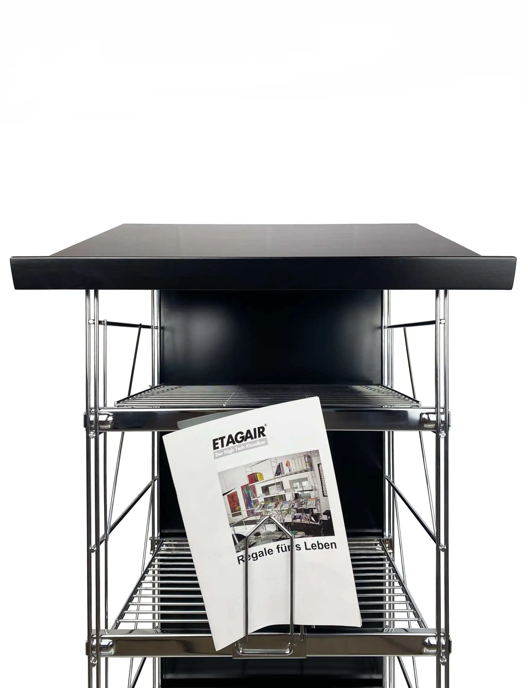 Klemmhalter für Blätter und Prospekte zur Montage an ETAGAIR-Gitterböden