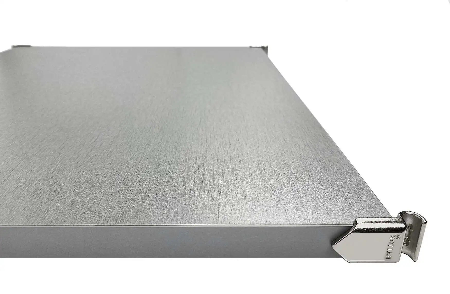 Holzboden GARBO grau foliert 46x52 cm - extra tief mit 4 Metall-Halterungen