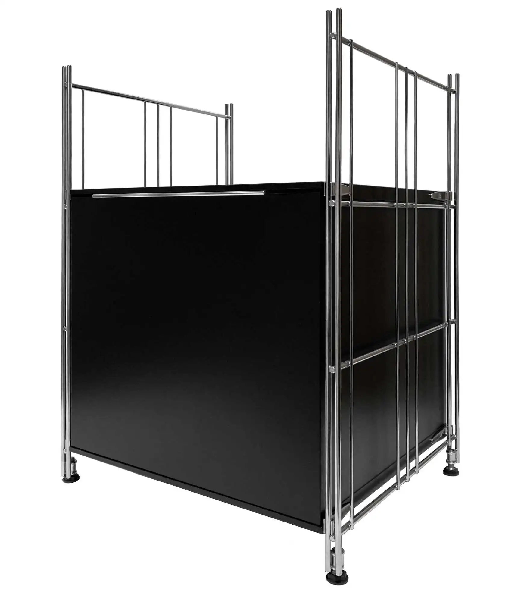 orpus Holz B III 380 mit Tür schwarz über 2 Raster 46x38 cm - passend zur BIII 380 Serie zum nachträglichen Einbau in Regale geeignet