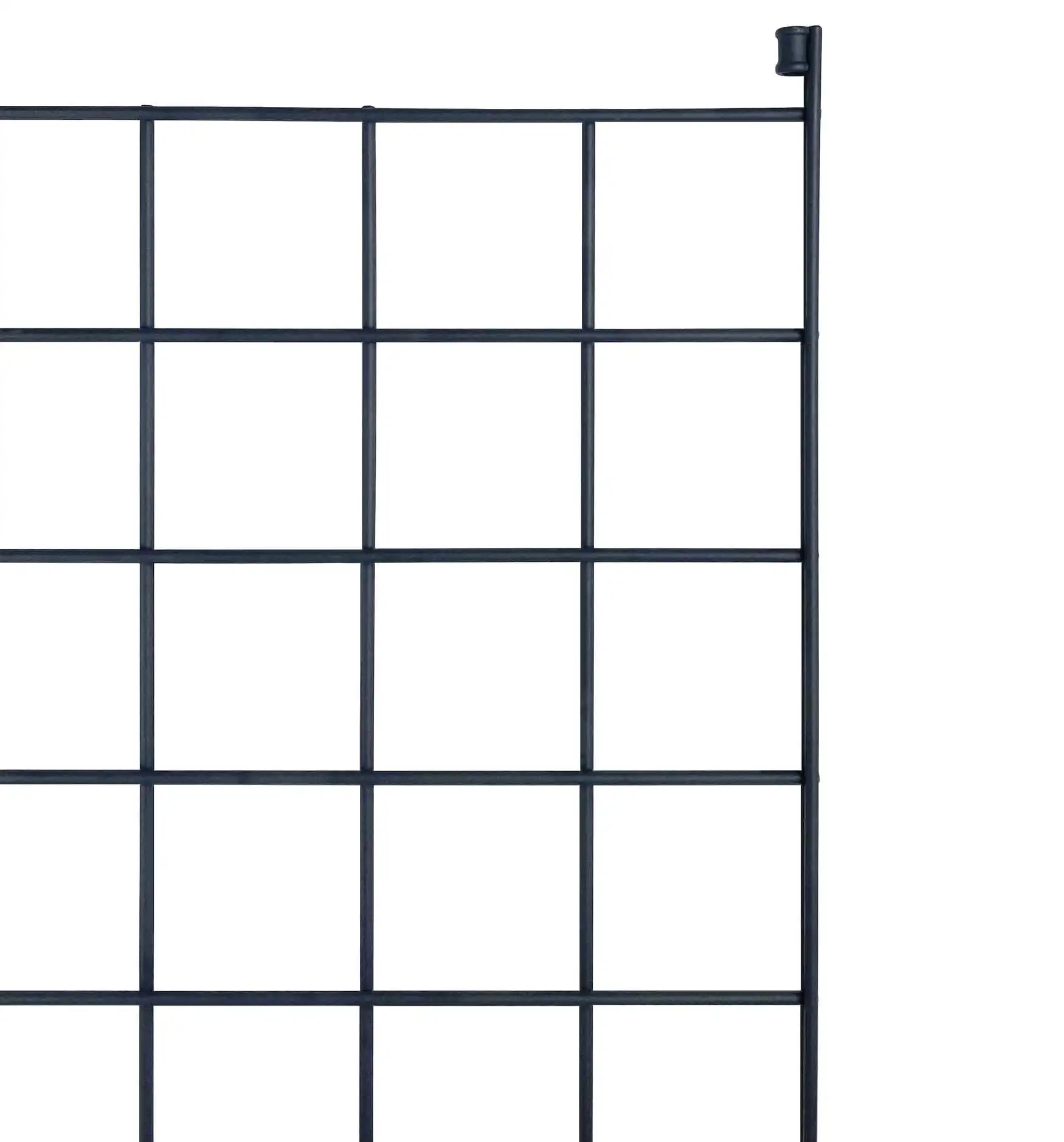 Massive Winkel-Halter für Rankgitter in grau pulverbeschichtet