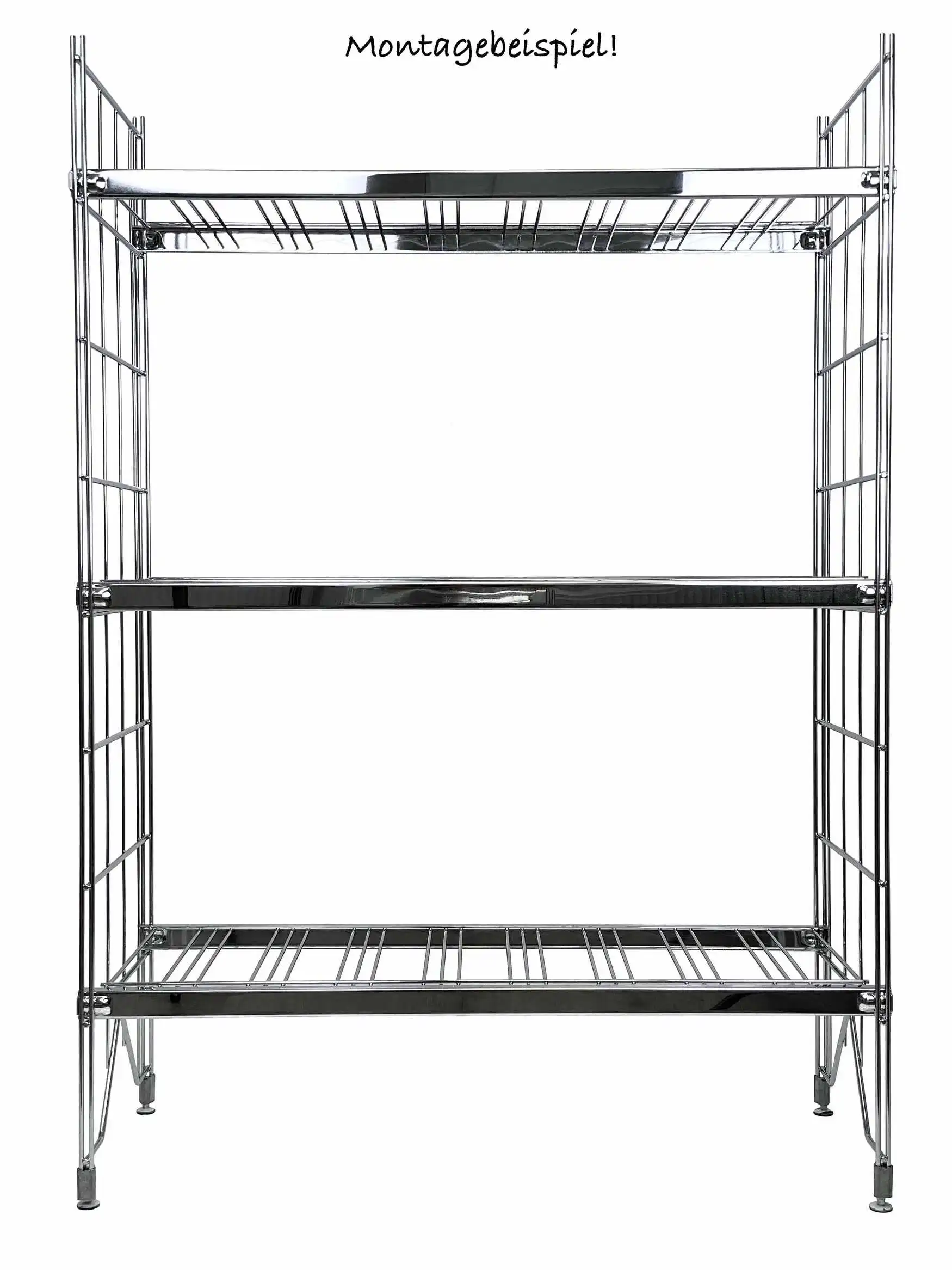 ETAGAIR Ergänzungsset für Flaschenregal 381 mm tief mit 6 Flaschenböden 1731 mm hoch