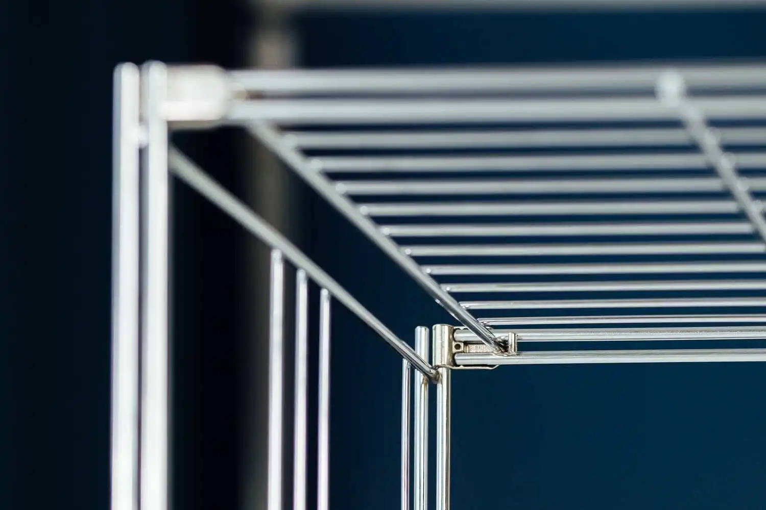 Detailfotos Regal 80x210x38 cm (HxBxT) - modular erweiterbar Farbe: Chrom