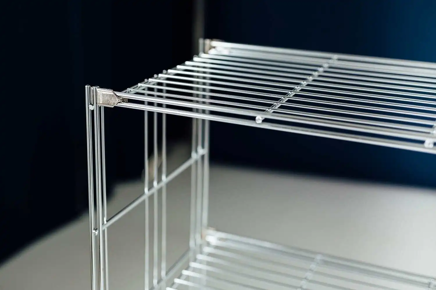 Metall Regal 154x172x38 cm mit 10 Gitterböden Metall Chrom