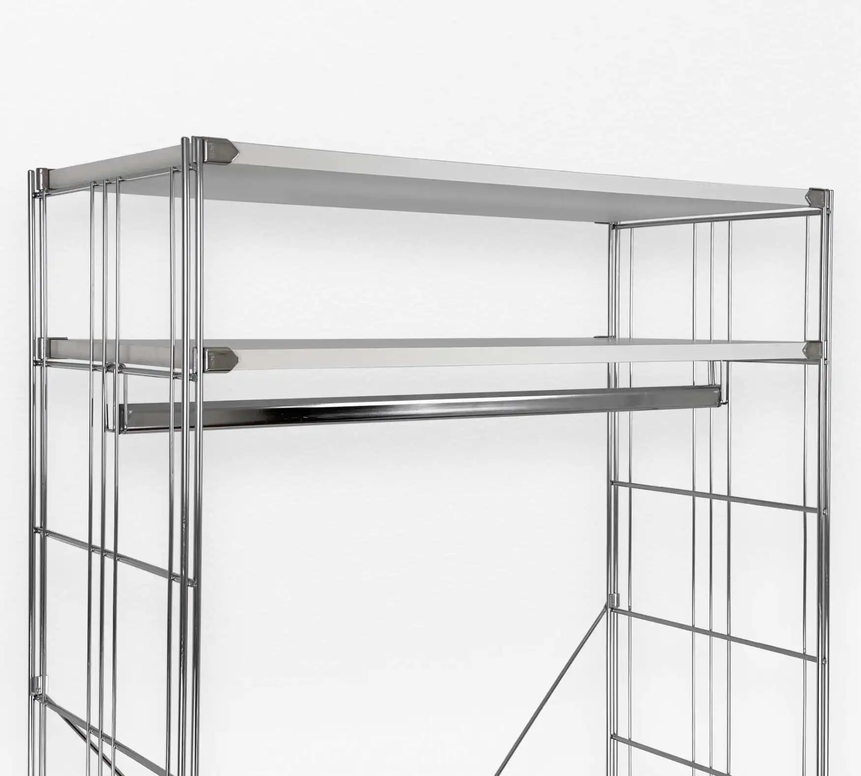 Garderobe 208 cm extra hoch mit 2 Schubfächern und 2 Holzböden