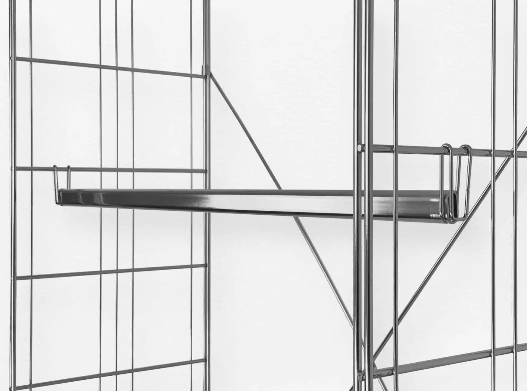 Garderobe 208 cm extra hoch mit 2 Schubfächern und 2 Holzböden