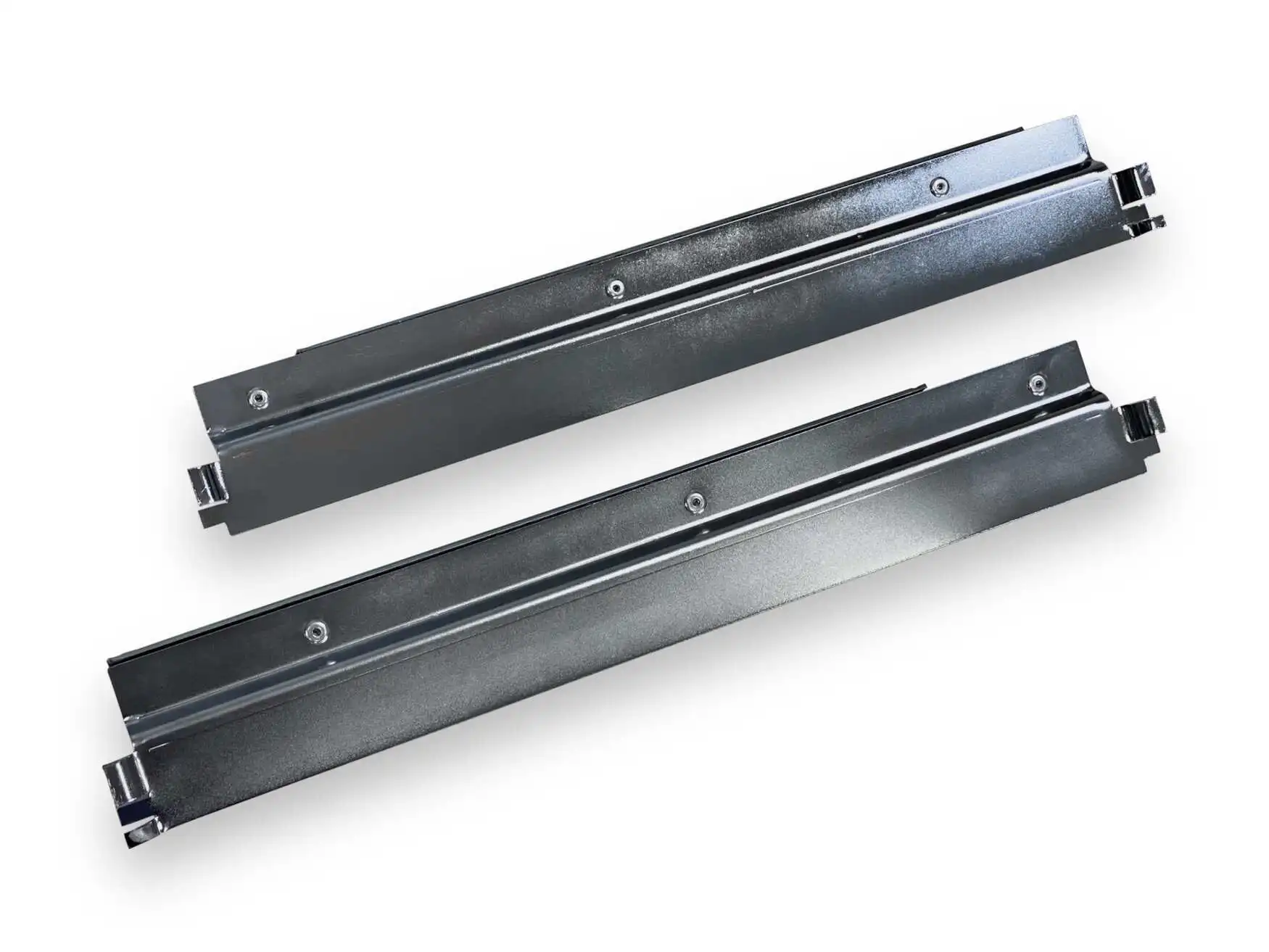 Laufschienenpaar für Metallschubladen Laufschiene rechts + Laufschiene links