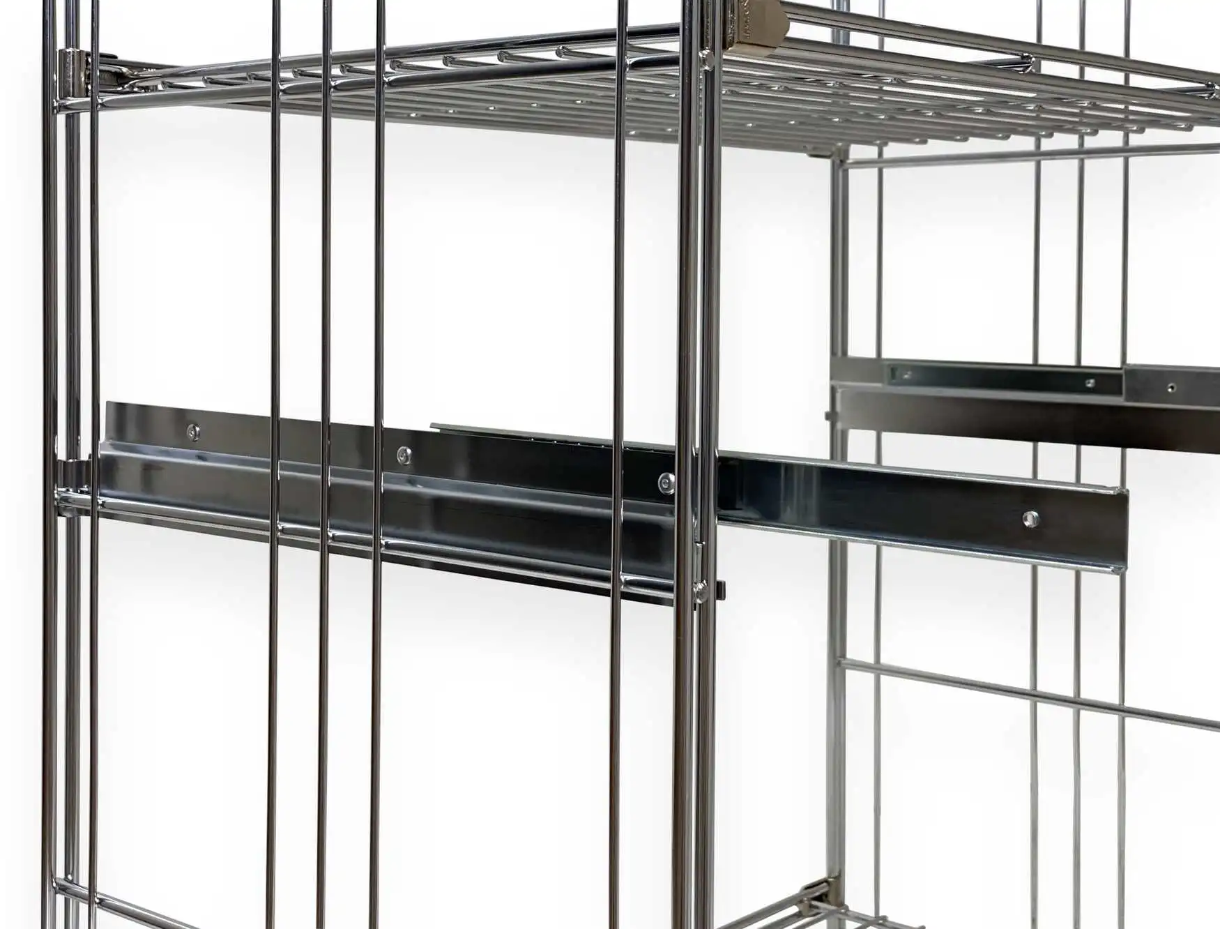 Montagebeispiel: Laufschienenpaar für Metallschubladen in 38 cm Tiefe