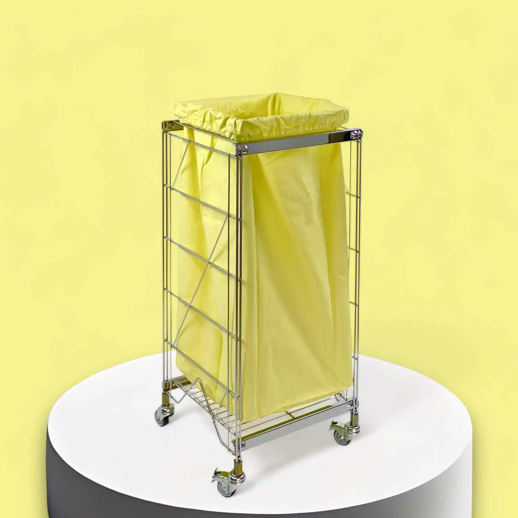 2023-219 1fach Wäschetrolly von ETAGAIR erweiterbar 98x34 cm Farbe: gelb
