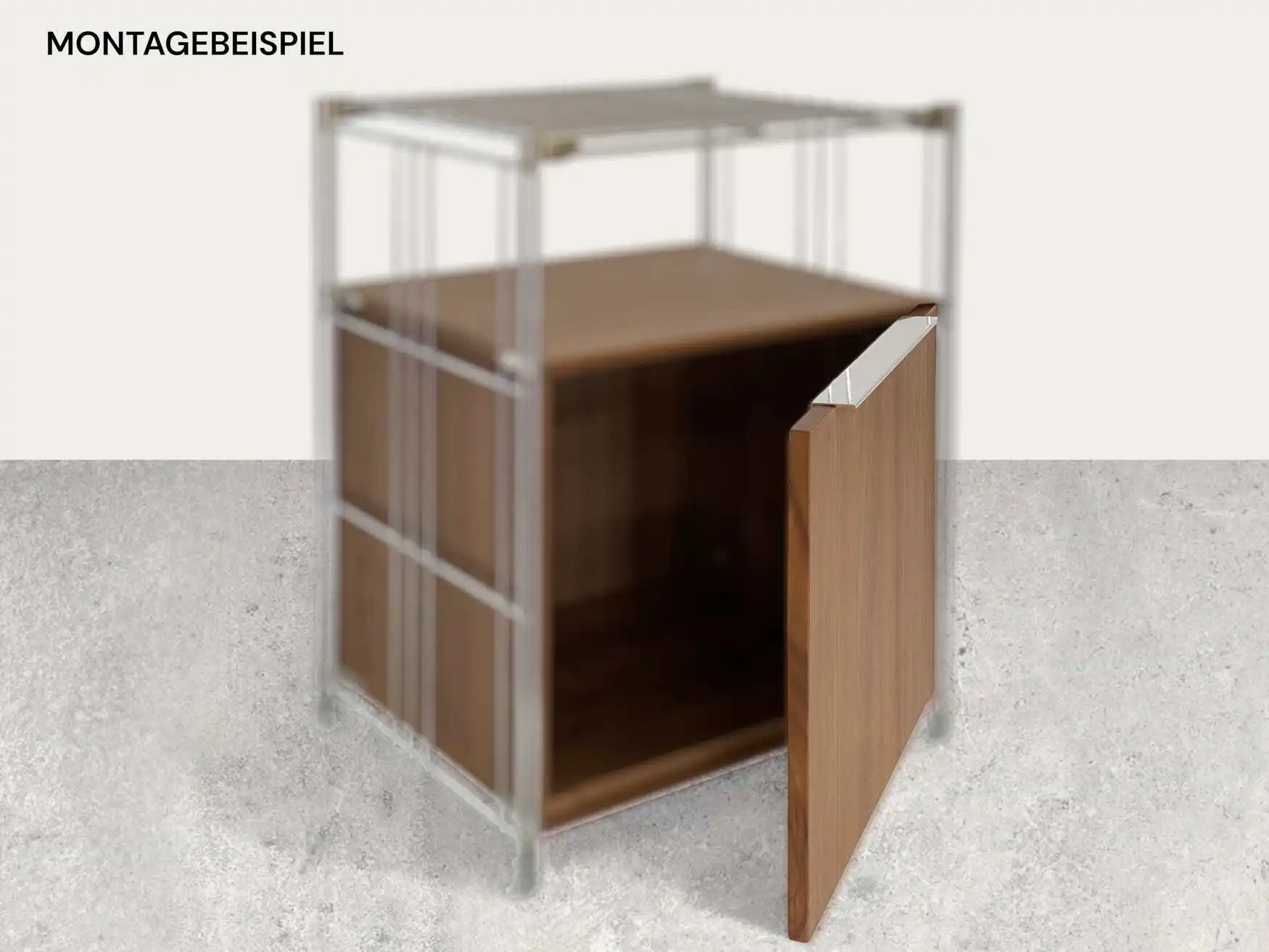 Montagebeispiel Tür 44x37 cm passend zu Holzkorpi 173370
