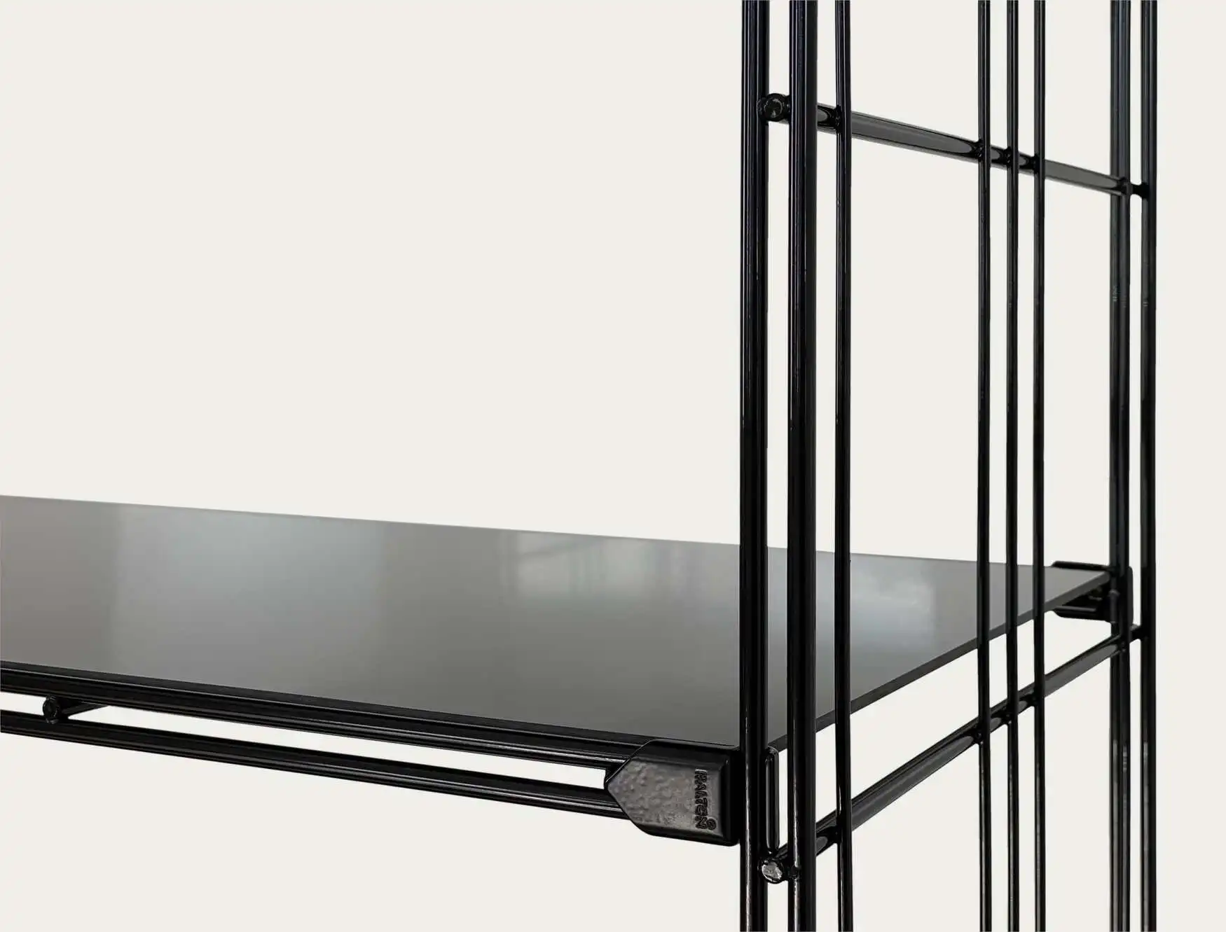 Schwarzglas-Auflagen mit Glasbodendämpfer