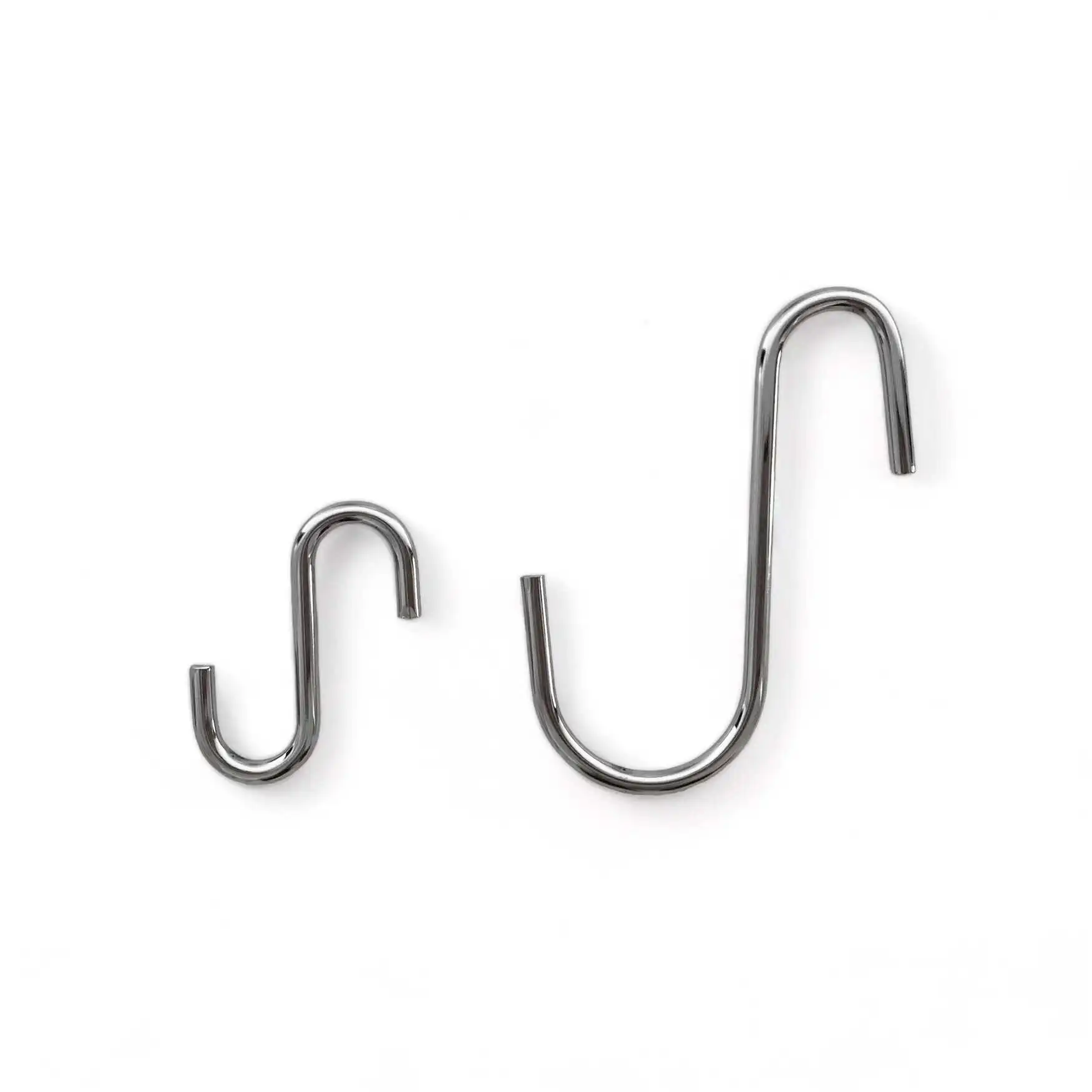 Haken in S-Form 50 mm oder 75 mm Metall verchromt