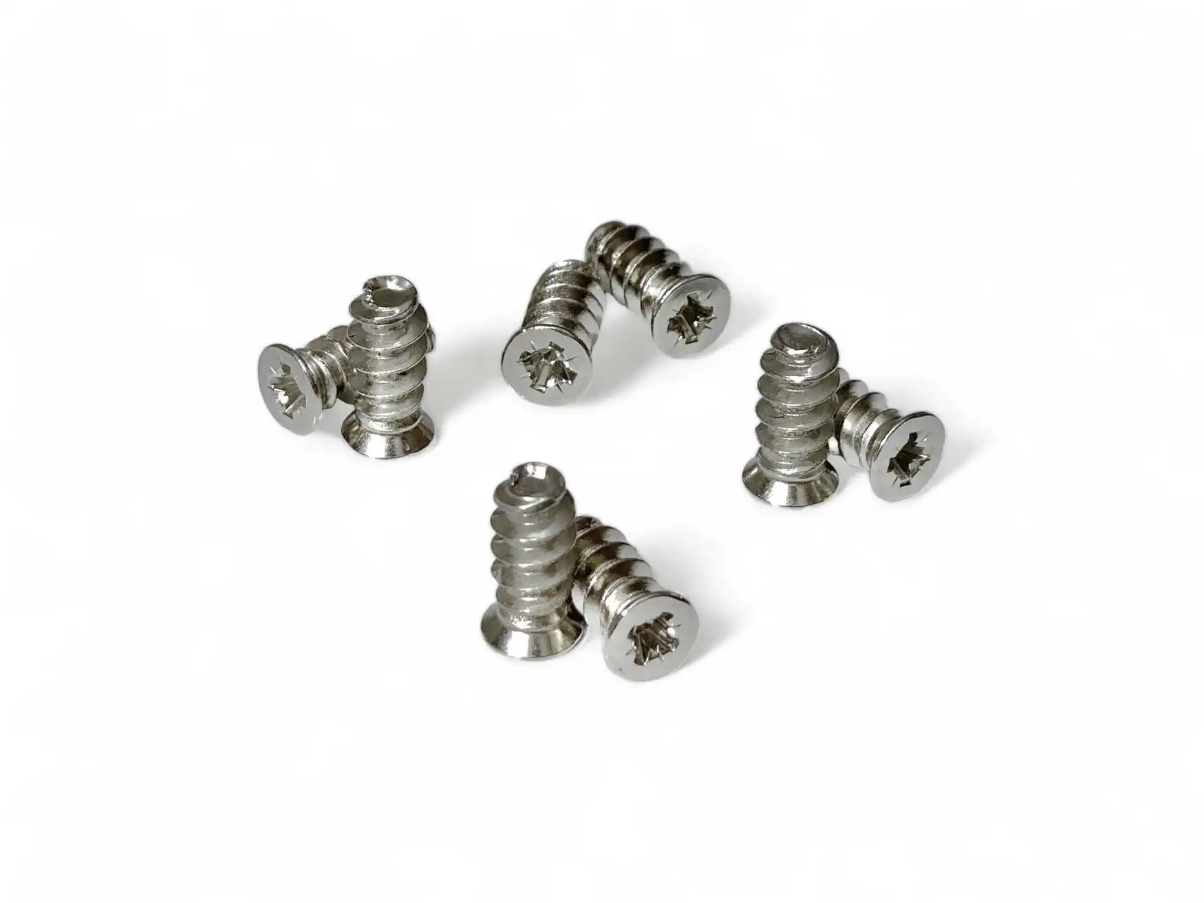 Set mit 8 Schrauben 6,3x15 mm aus verzinktem Stahl