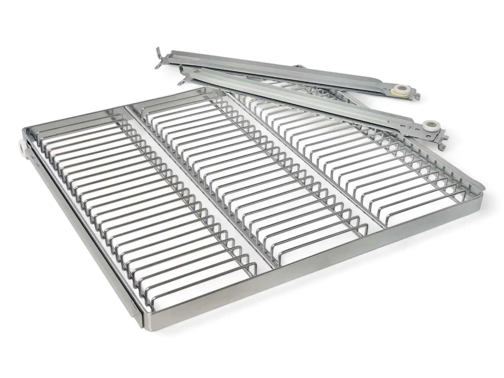 Ausziehboden für CD´s  aus Metall verchromt Serie: BIII 46 cm breit