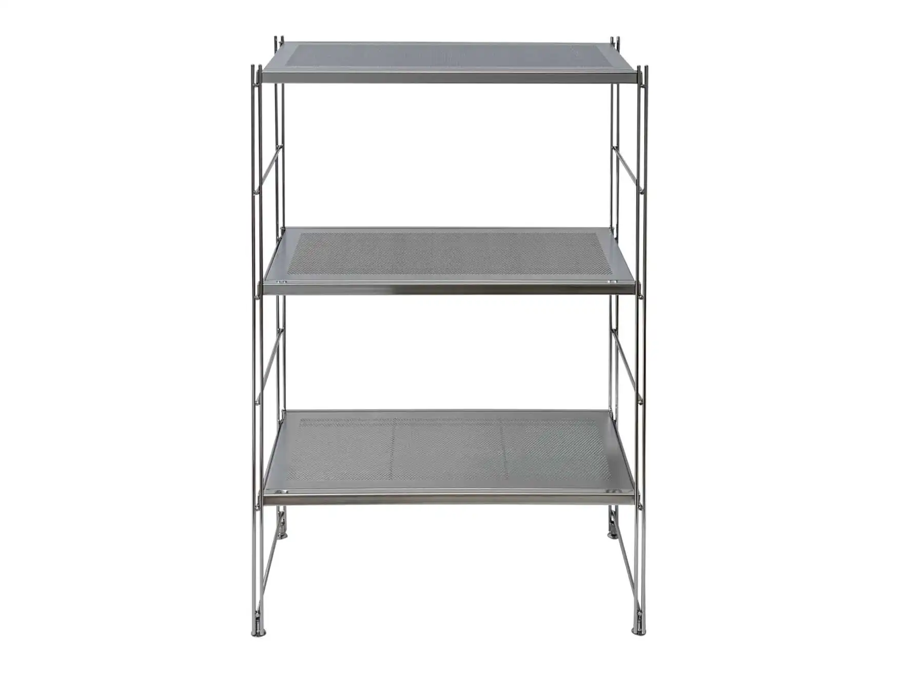 Regal mit 3 Lochblechböden 95x33 cm