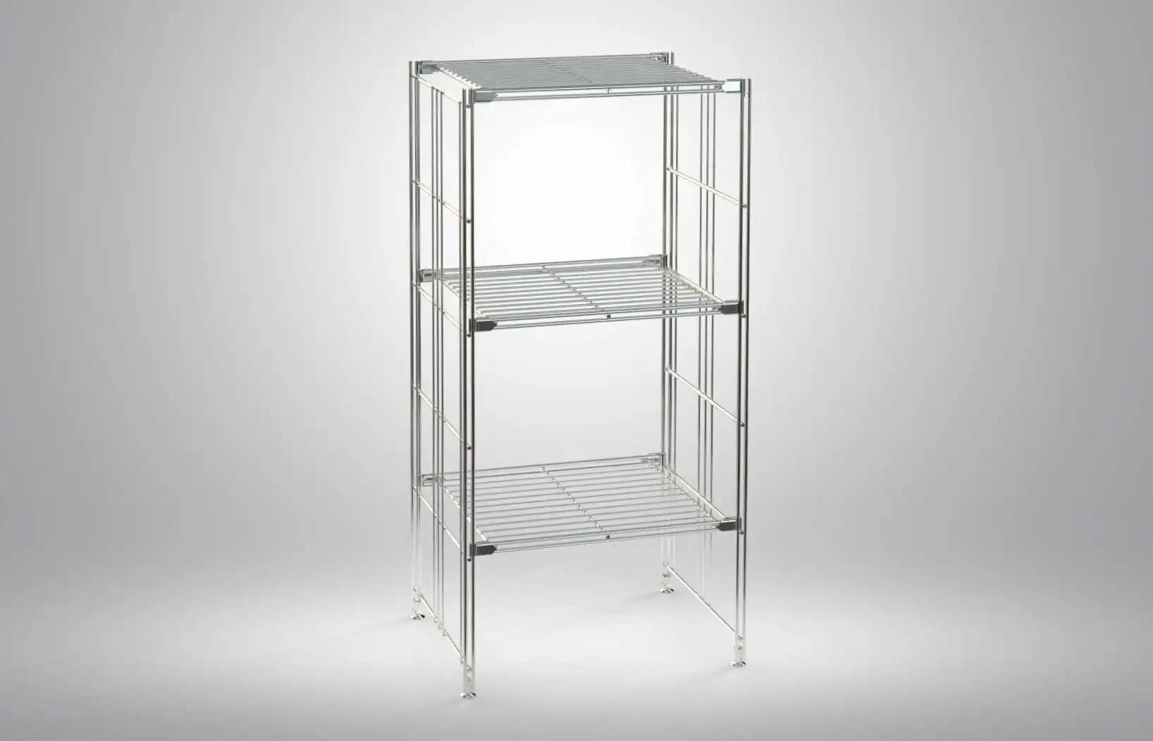 BIII Regal mit 3 Gitterböden 98 x 46 x 38 cm Farbe: Chrom