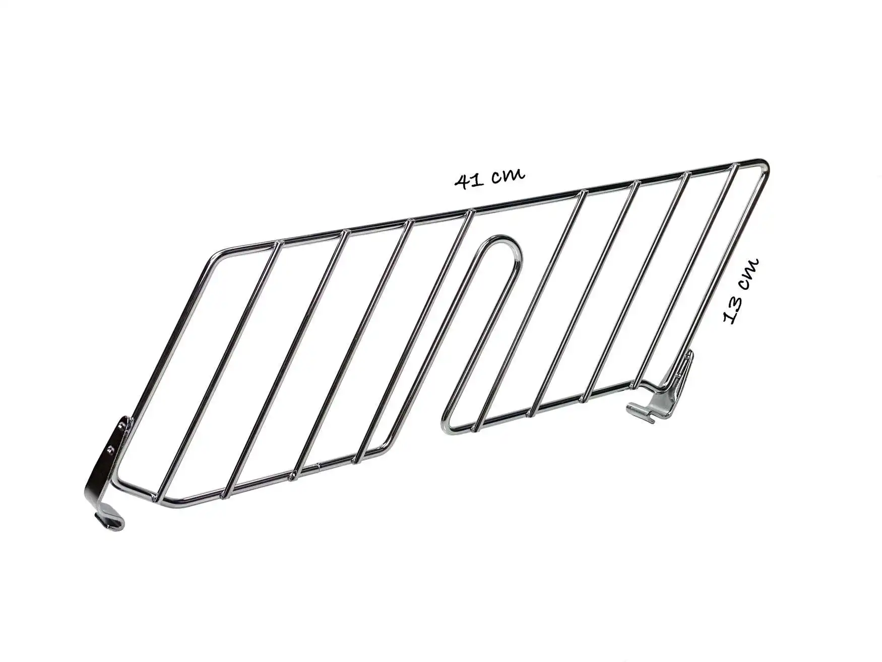 ETAGAir Schrägbordteiler in 305 mm (Tiefe1) Metall verchromt, ca. 130 mm hoch