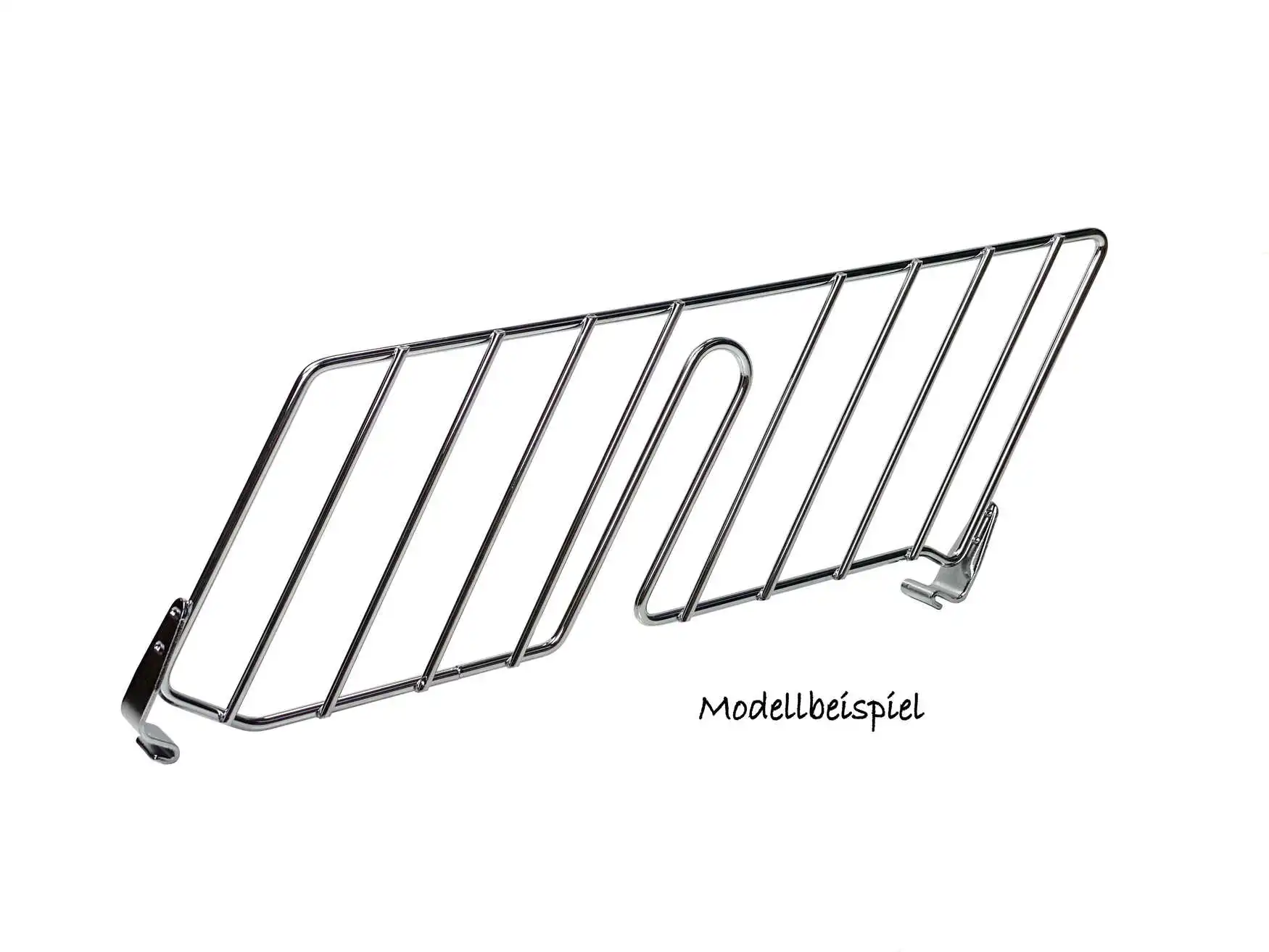 ETAGAIR Schrägbordteiler in 305 mm (Tiefe1) oder 381 mm Tiefe (Tiefe2), Metall verchromt