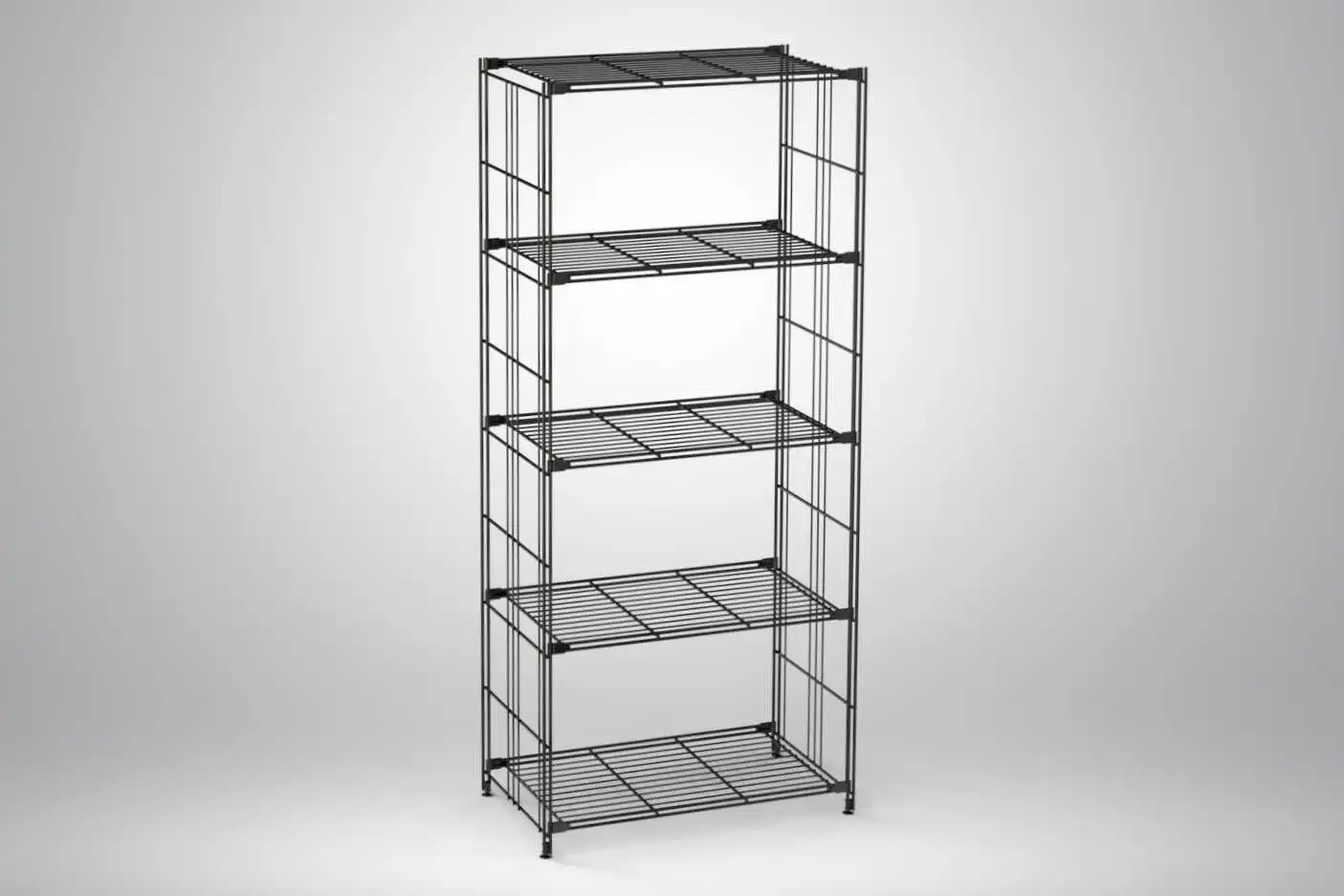 Schwarzes Metall Regal Maße des Regals: 154x67x38 (Höhe x Breite x Tiefe)