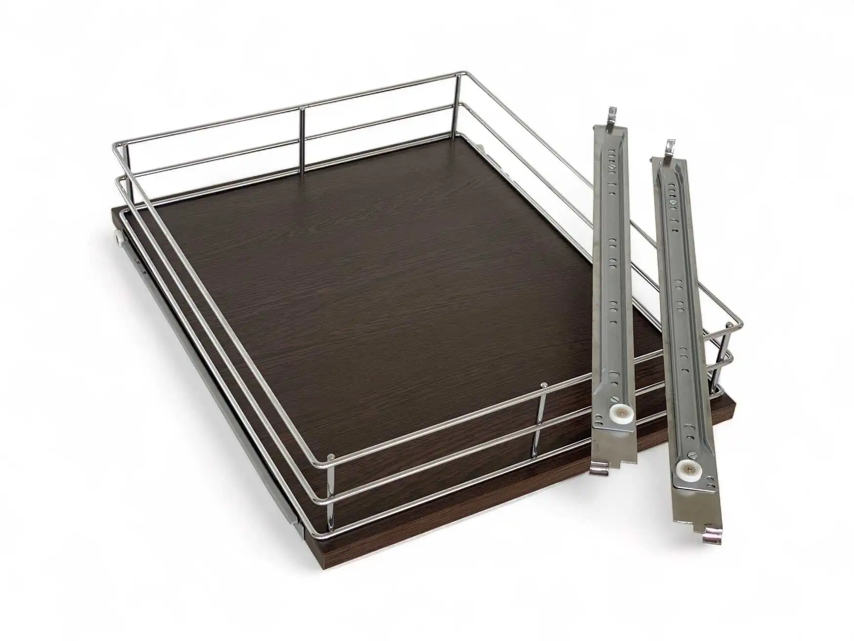 Holzboden Garbo ausziehbar mit Drahteinfassung