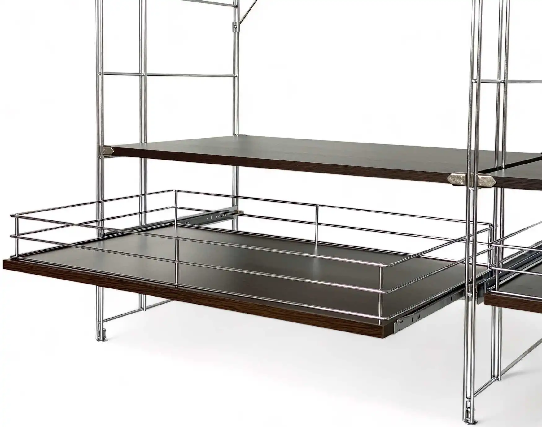 Holzboden Garbo ausziehbar mit Drahteinfassung