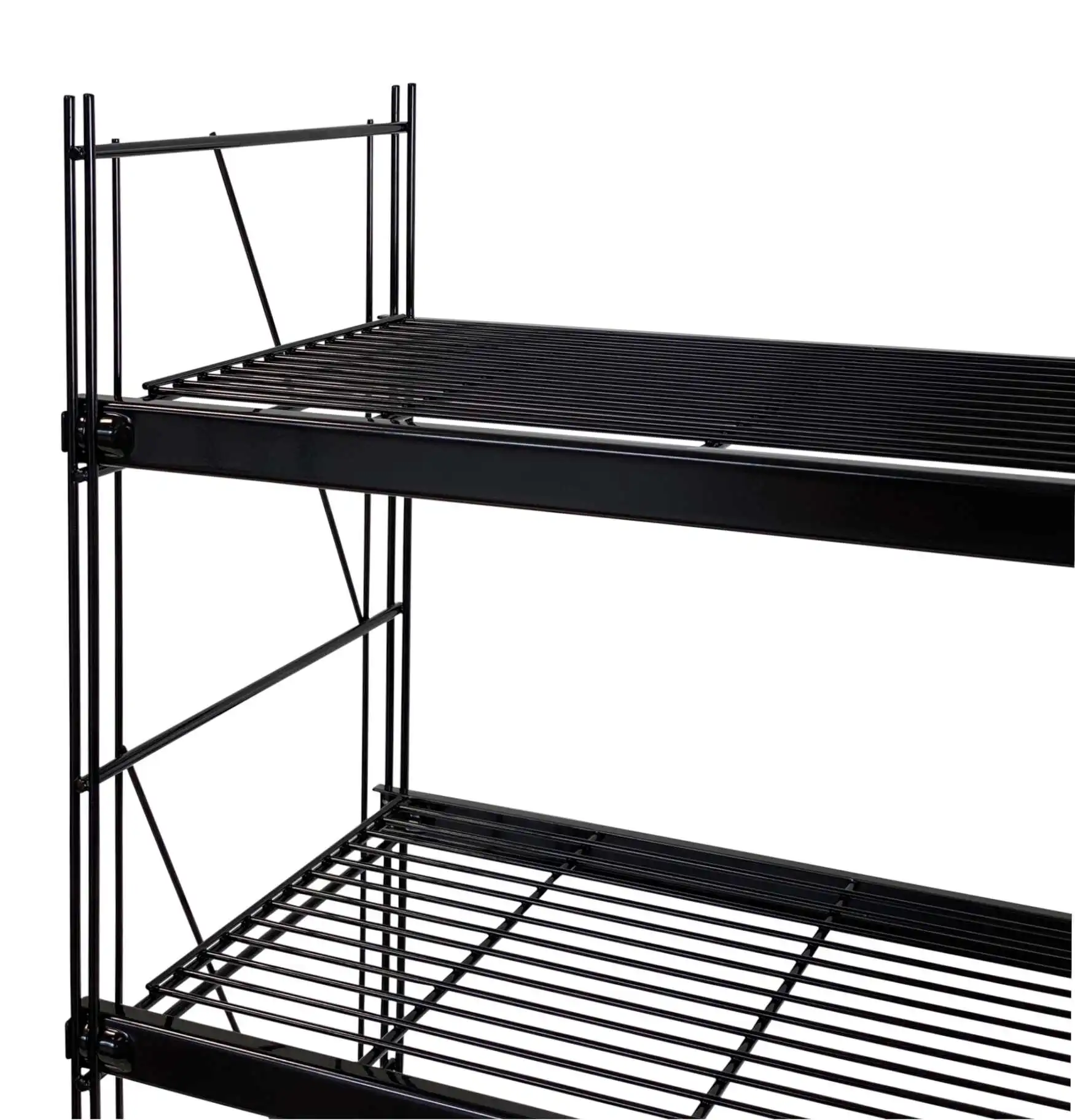 ETAGAIR-Regal in glänzendem Schwarz! Ein Highlight für jeden Raum! Maße: 987 x 910 x 381 mm