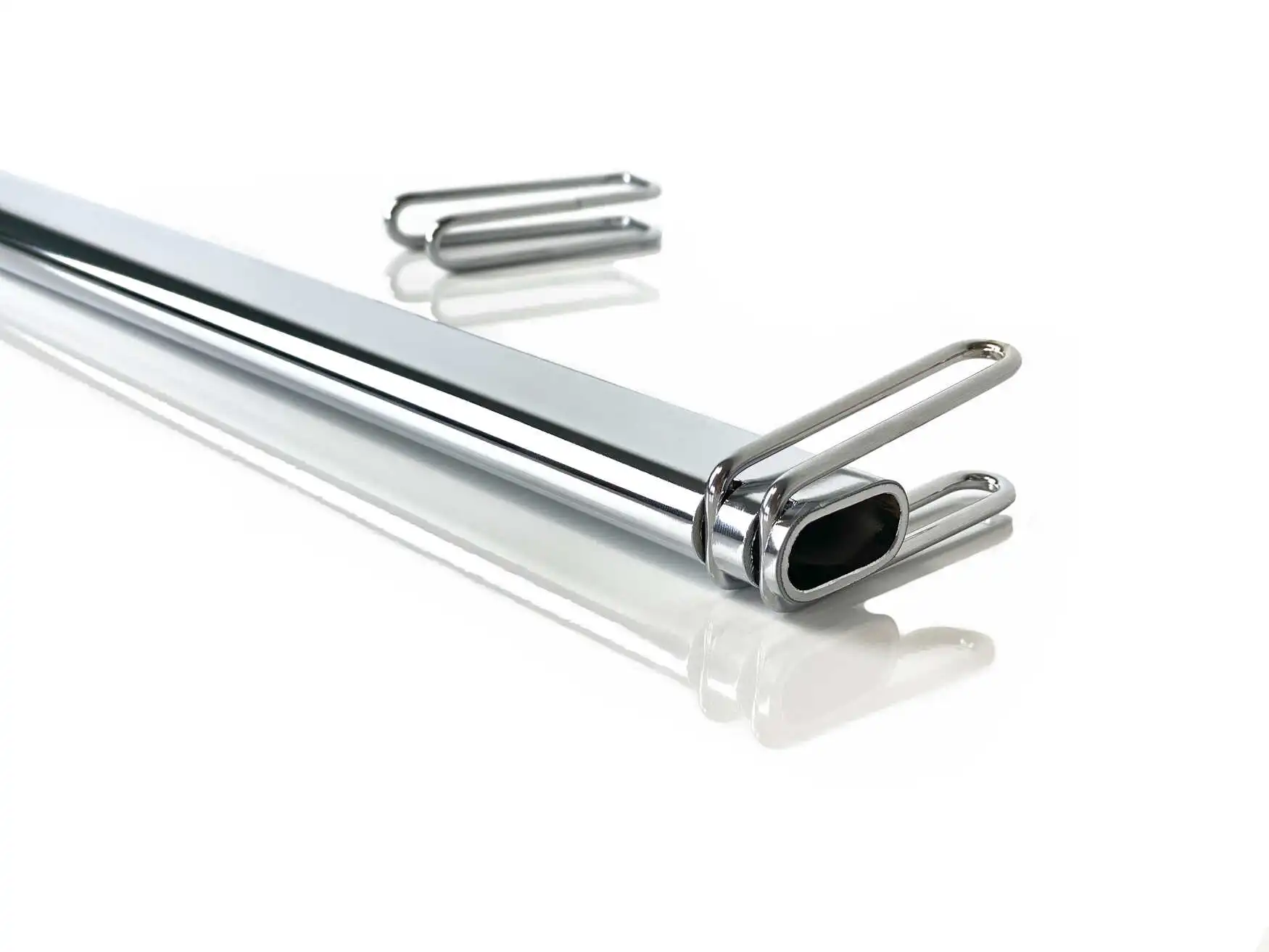 Kleiderstange aus verchromten Metall gefertigt in Deutschland 457 mm - 605 mm - 758 mm - 910 mm - 1062 mm oder 1214 mm lang