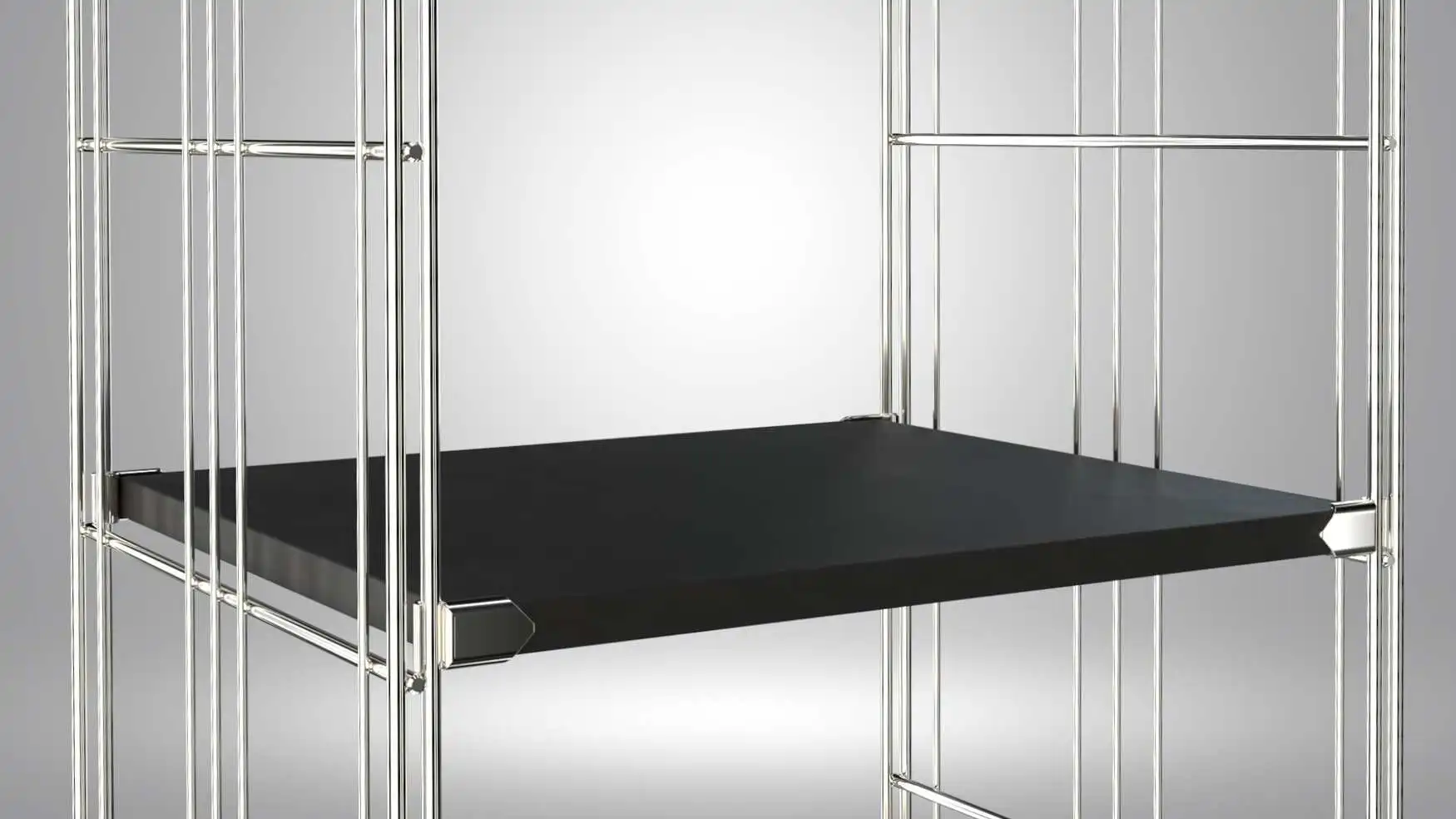 Regal in 48 cm, 67 cm, 87 oder 106 cm Breite, Metall-Holz-Kombination in Schwarz, 38 cm tief, erweiterbar!