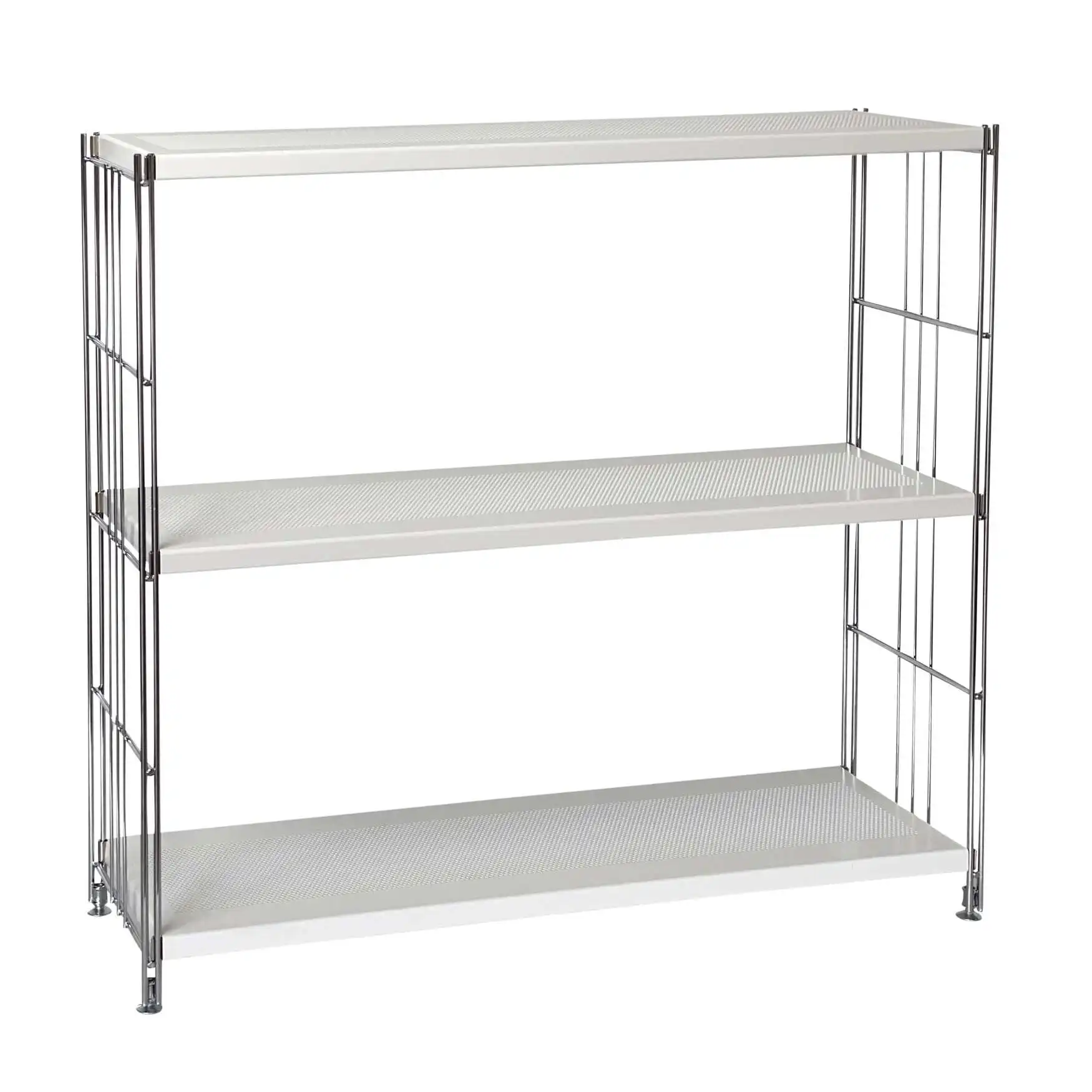 Regalset weiß beschichtet, extra schmal, 80 cm hoch 48 cm oder 87 cm breit, 25 cm tief